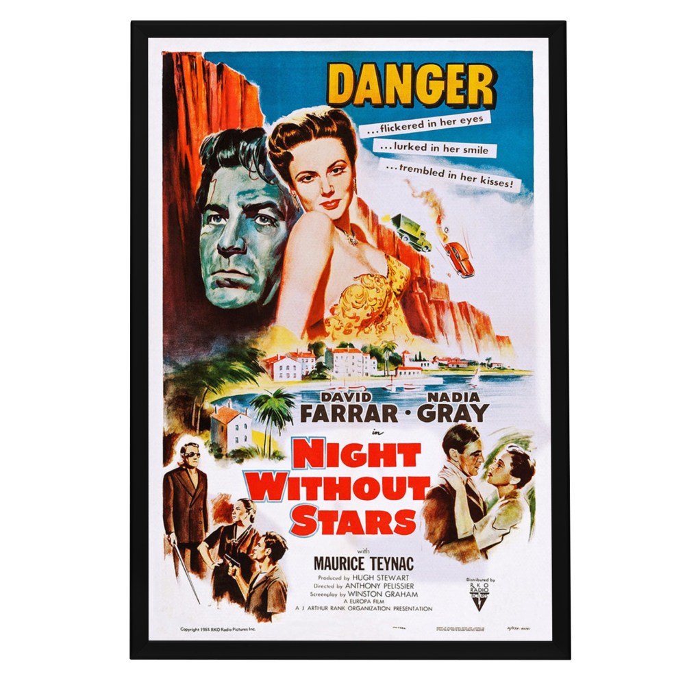 "Night Without Stars" (1952) Framed Movie Poster