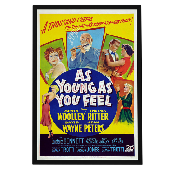 "As Young As You Feel" (1951) Framed Movie Poster