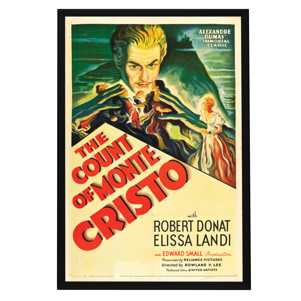 "Count Of Monte Cristo" (1934) Framed Movie Poster