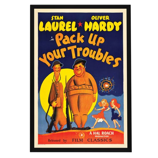 "Pack Up Your Troubles" (1932) Framed Movie Poster