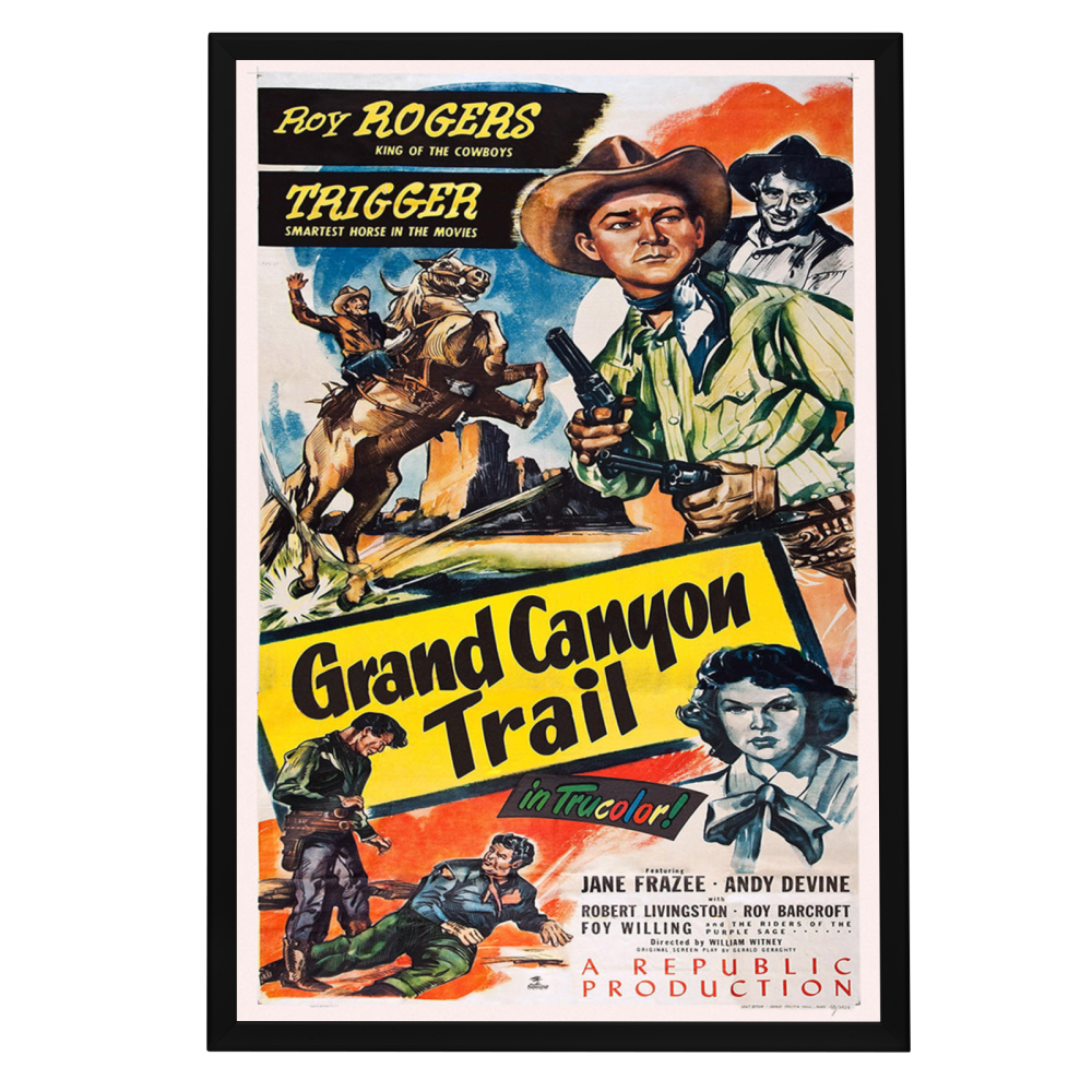"Grand Canyon Trail" (1948) Framed Movie Poster