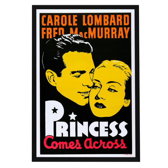 "Princess Comes Across" (1936) Framed Movie Poster