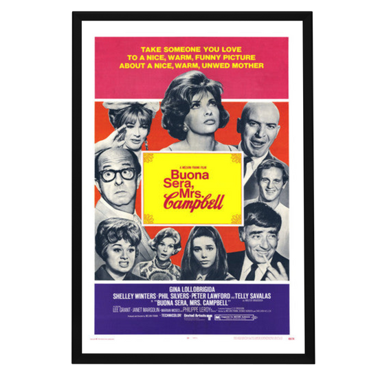 "Buona Sera, Mrs. Campbell" (1968) Framed Movie Poster