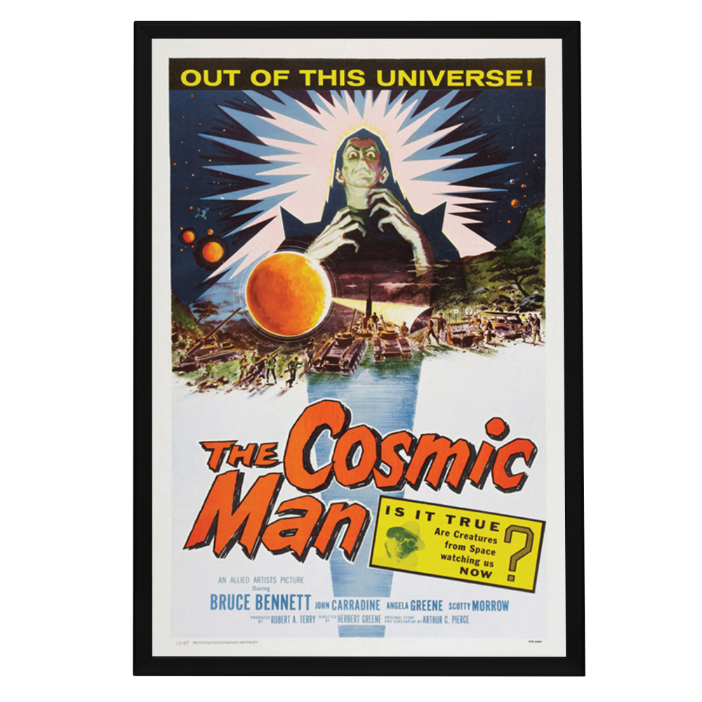 "Cosmic Man" (1959) Framed Movie Poster