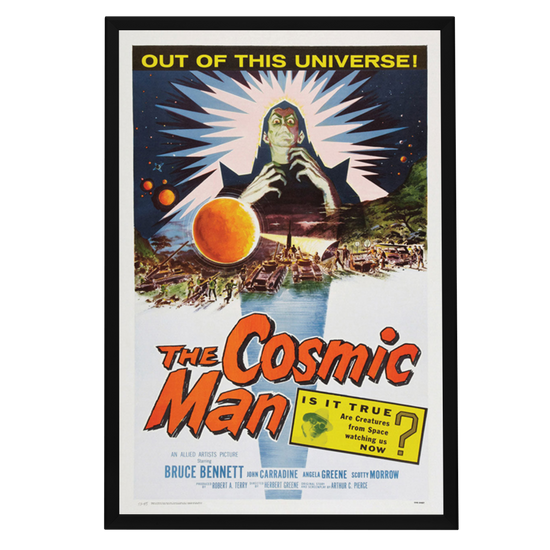 "Cosmic Man" (1959) Framed Movie Poster
