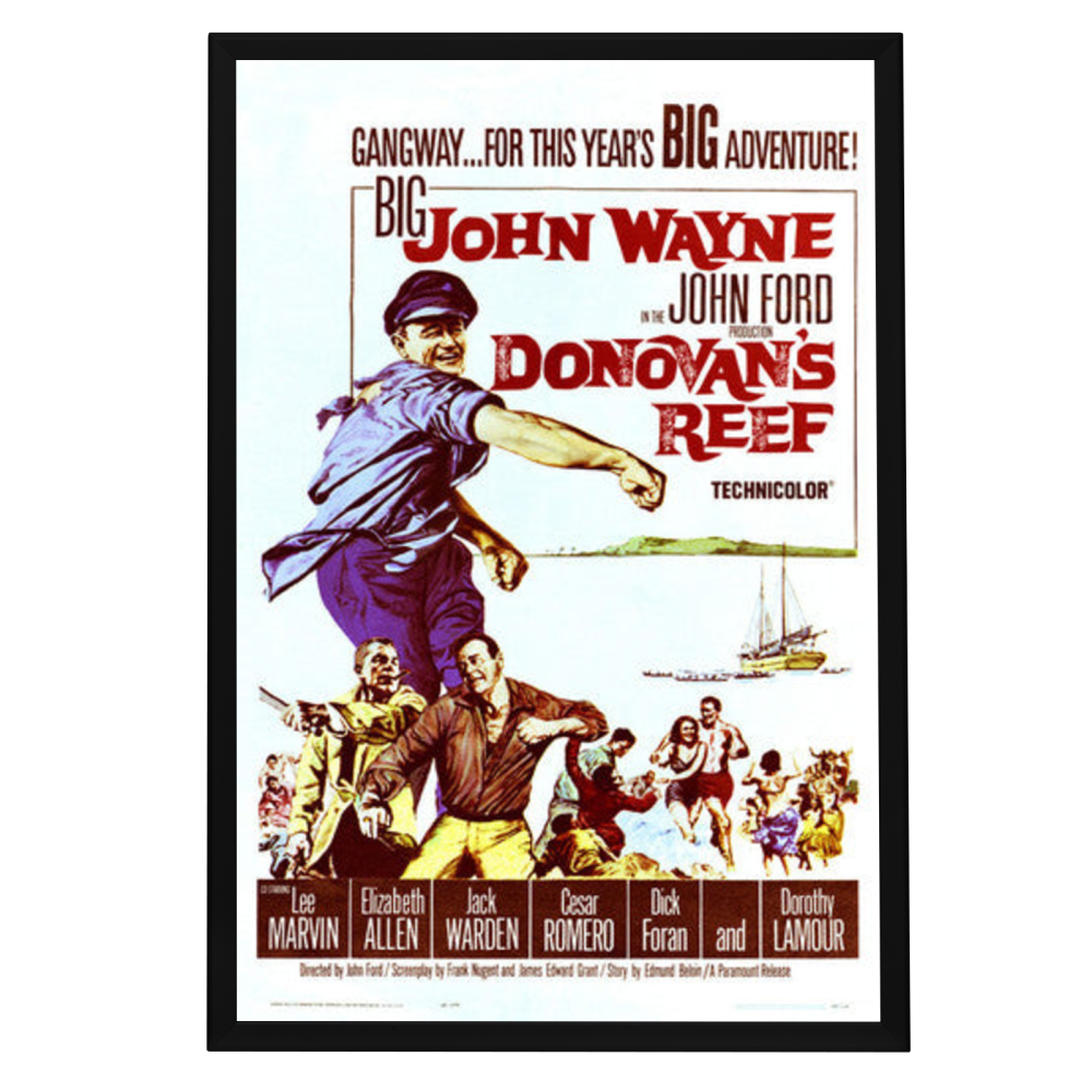 "Donovan's Reef" (1963) Framed Movie Poster