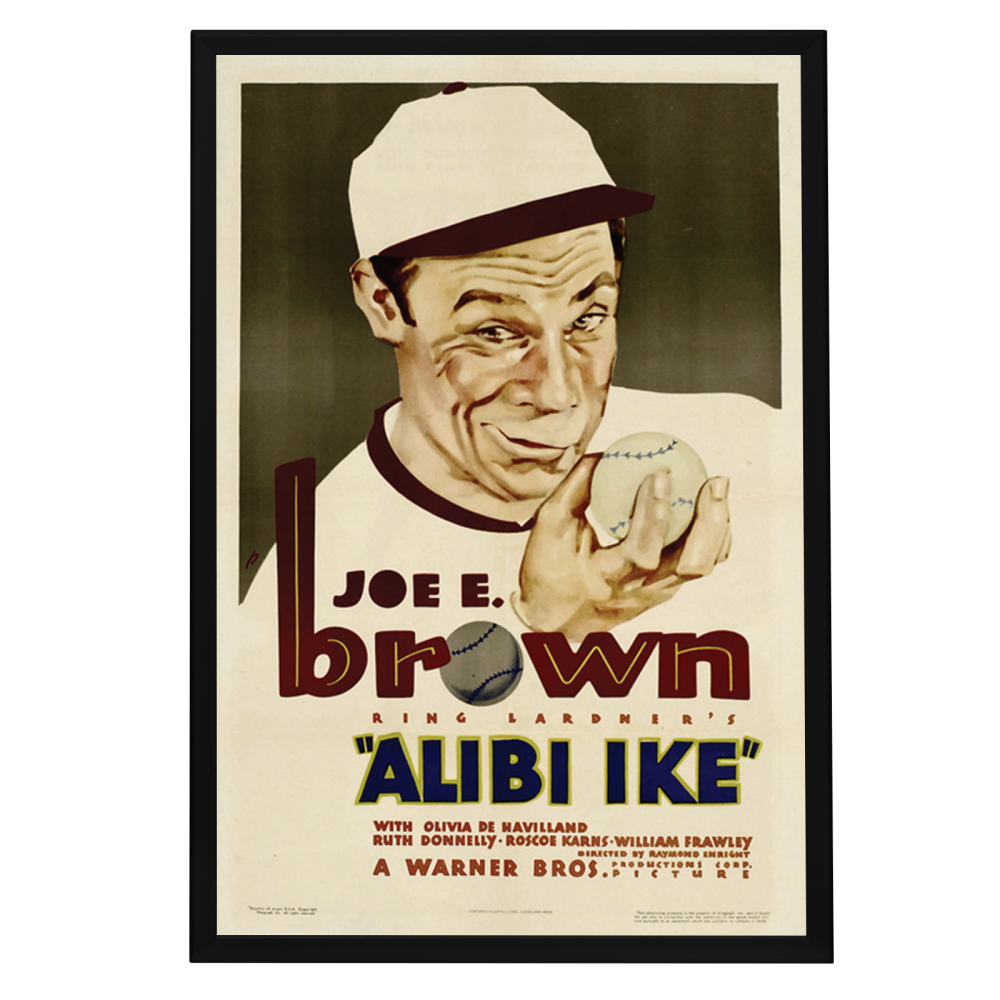 "Alibi Ike" (1935) Framed Movie Poster