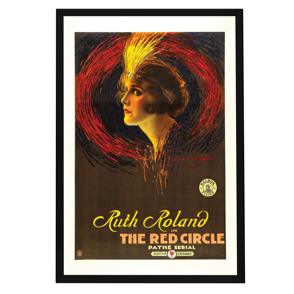"Red Circle" (1915) Framed Movie Poster