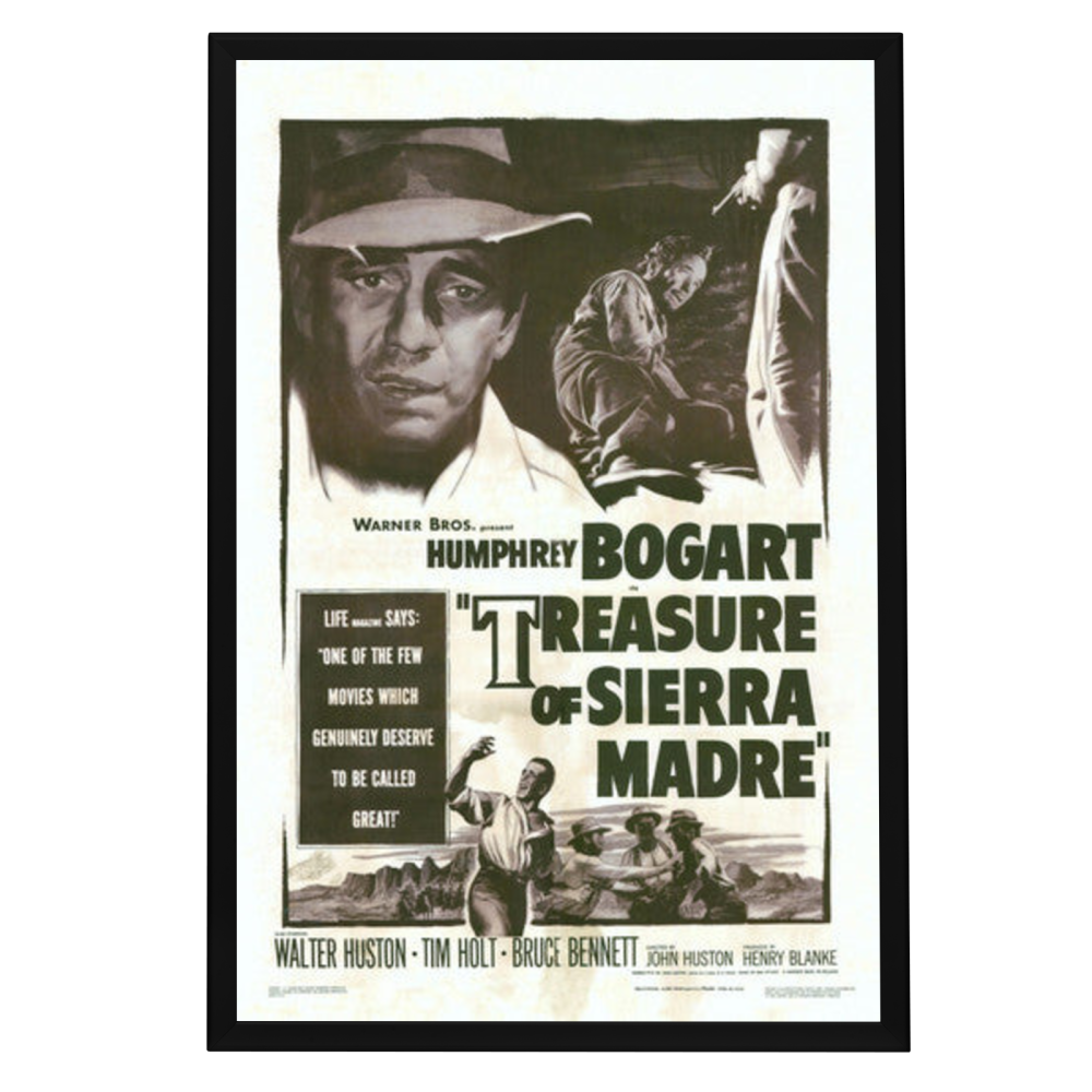 "Treasure of the Sierra Madre" (1948) Framed Movie Poster