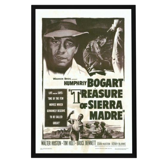 "Treasure of the Sierra Madre" (1948) Framed Movie Poster