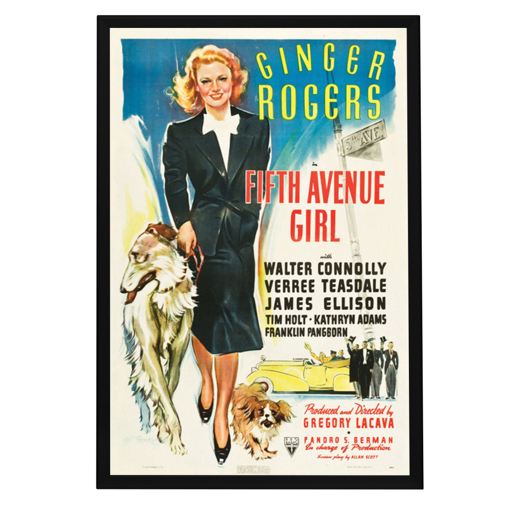 "Fifth Avenue Girl" (1939) Framed Movie Poster