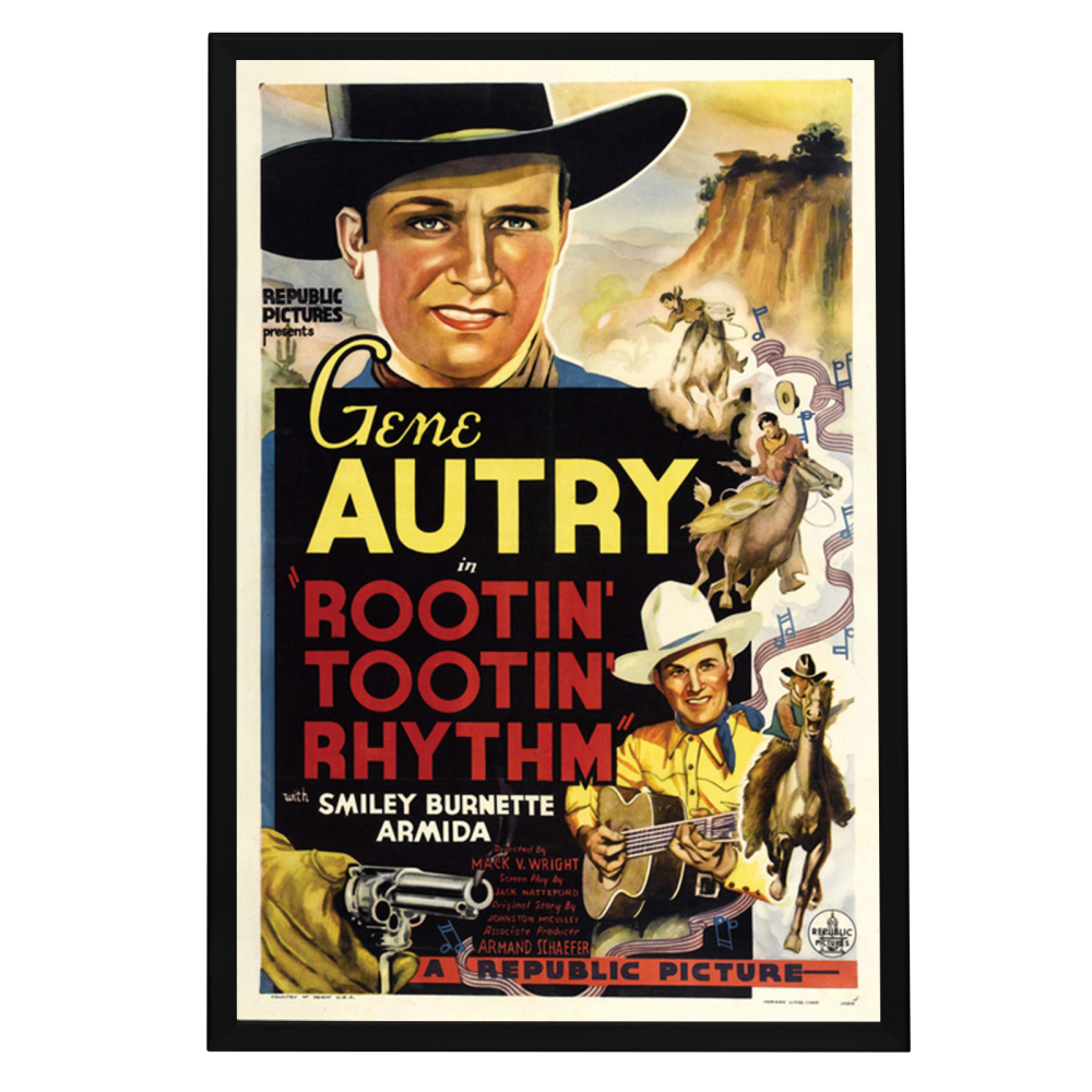 "Rootin' Tootin' Rhythm" (1937) Framed Movie Poster