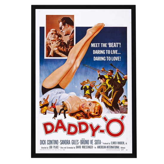 "Daddy-O" (1959) Framed Movie Poster