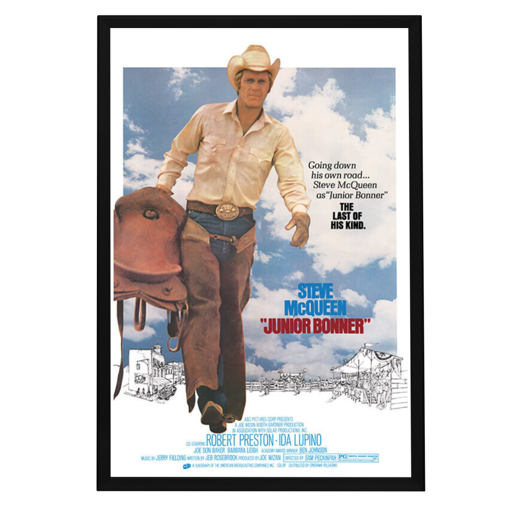 "Junior Bonner" (1972) Framed Movie Poster