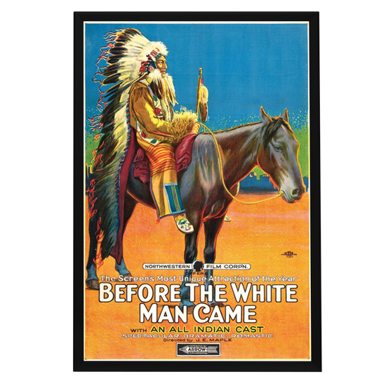 "Before The White Man Came" (1920) Framed Movie Poster