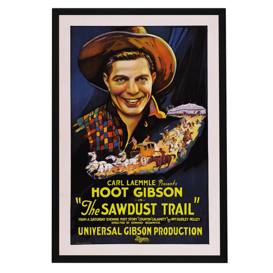 "Sawdust Trail" (1924) Framed Movie Poster