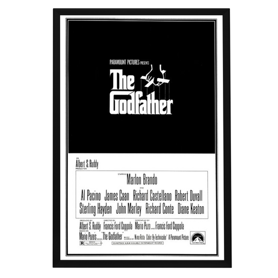"Godfather" (1972) Framed Movie Poster