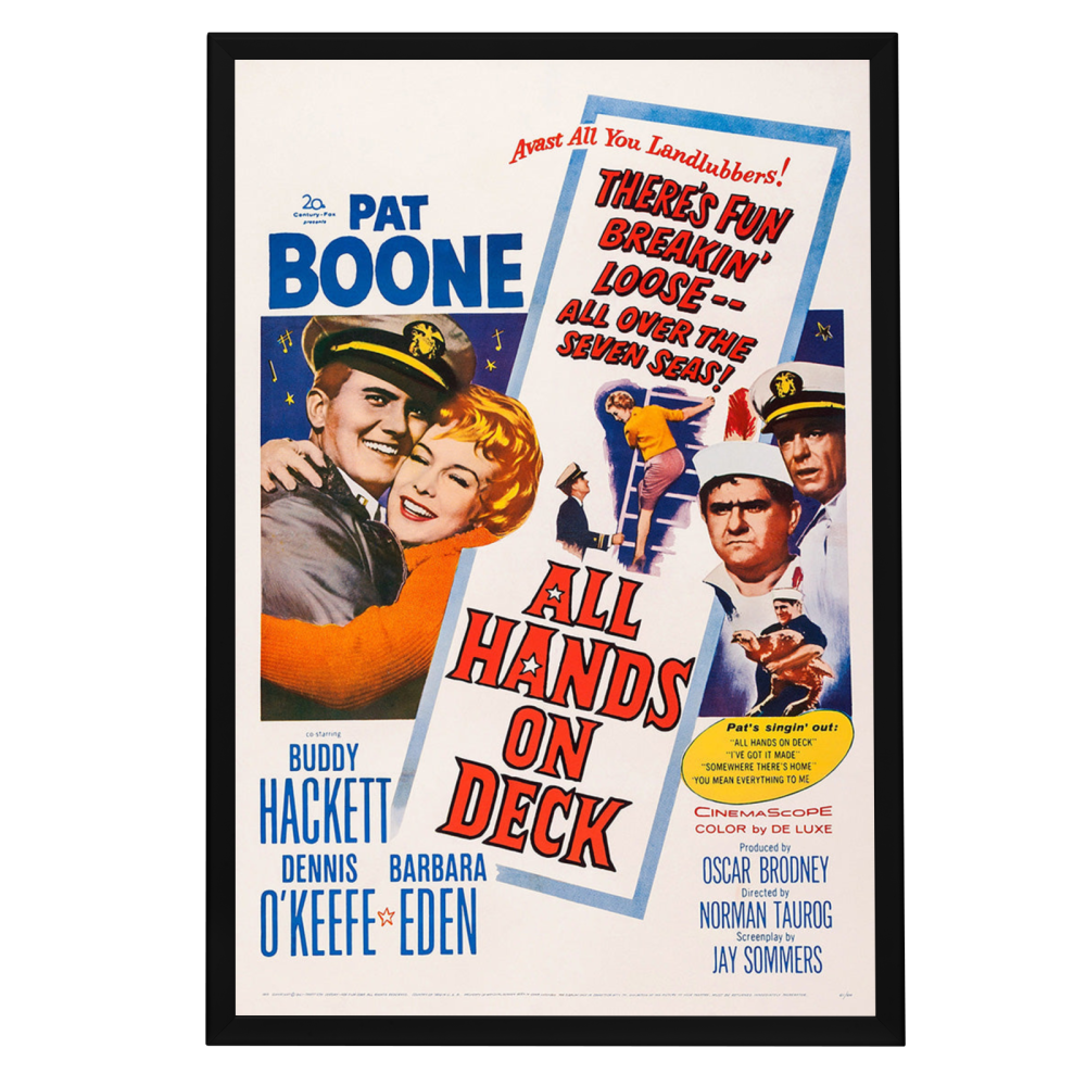 "All Hands On Deck" (1961) Framed Movie Poster