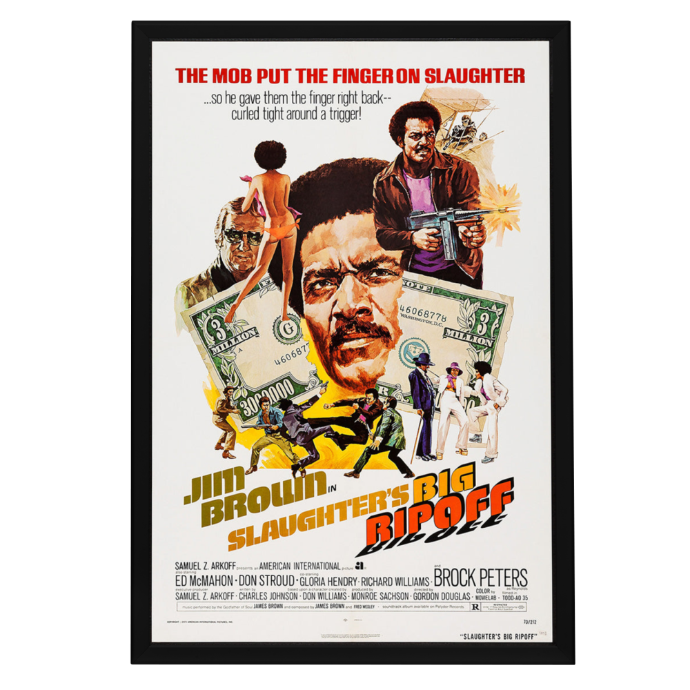 "Slaughter's Big Rip-Off" (1973) Framed Movie Poster