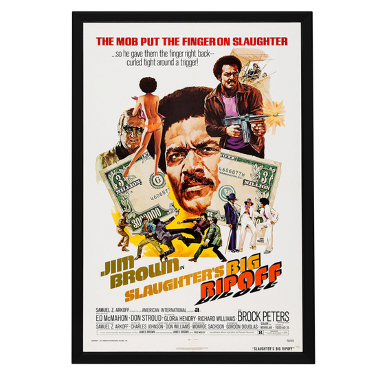 "Slaughter's Big Rip-Off" (1973) Framed Movie Poster