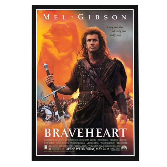 "Braveheart" (1995) Framed Movie Poster