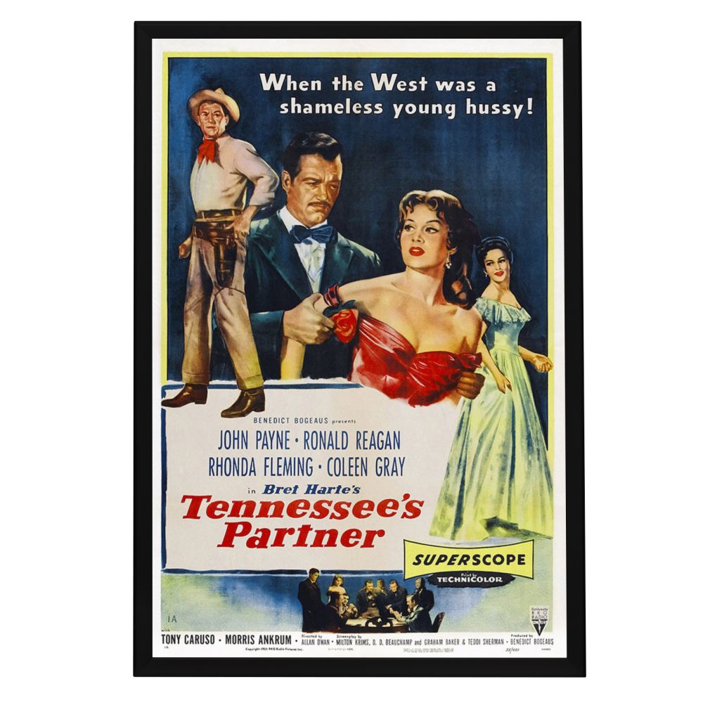 "Tennessee's Partner" (1955) Framed Movie Poster