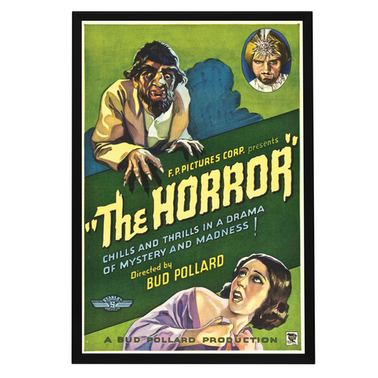 "Horror" (1932) Framed Movie Poster