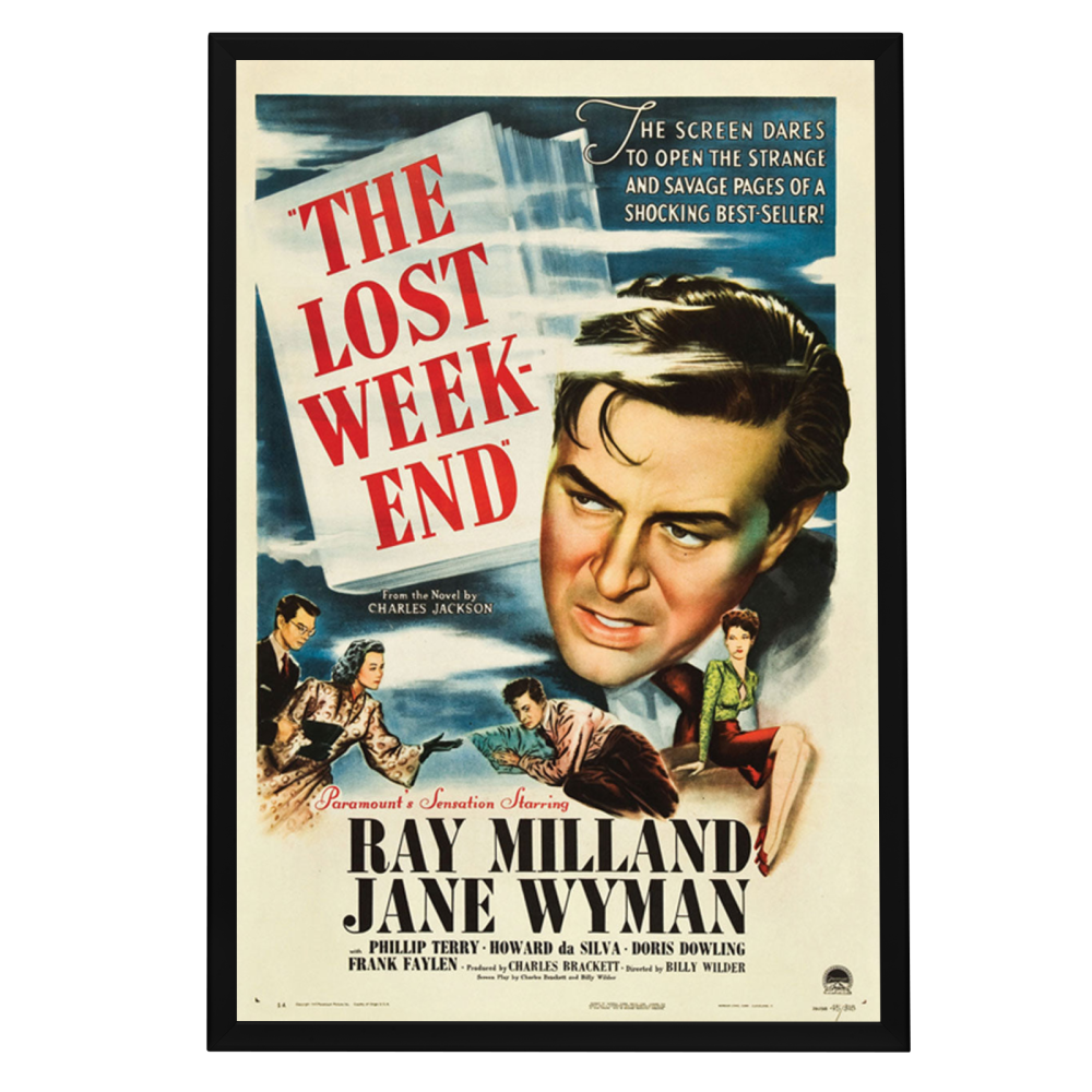 "Lost Weekend" (1945) Framed Movie Poster