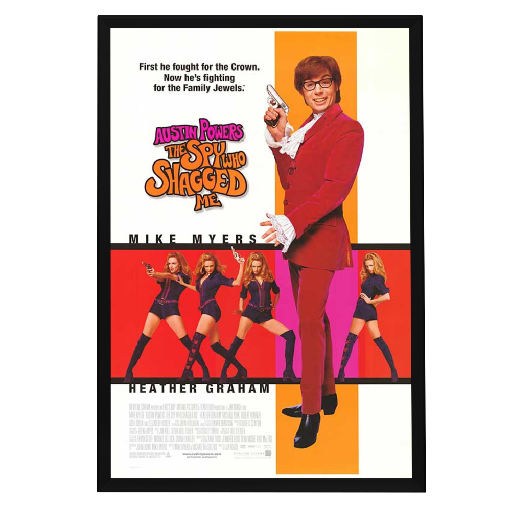 "Austin Powers: The Spy Who Shagged Me" (1999) Framed Movie Poster