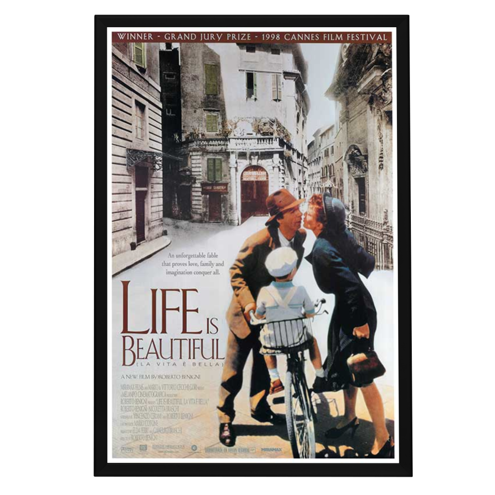 "Life Is Beautiful" (1997) Framed Movie Poster