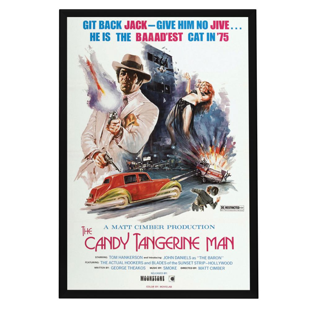 "Candy Tangerine Man" (1975) Framed Movie Poster