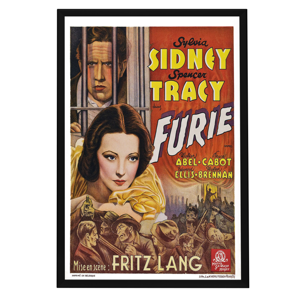 "Fury (French)" (1936) Framed Movie Poster