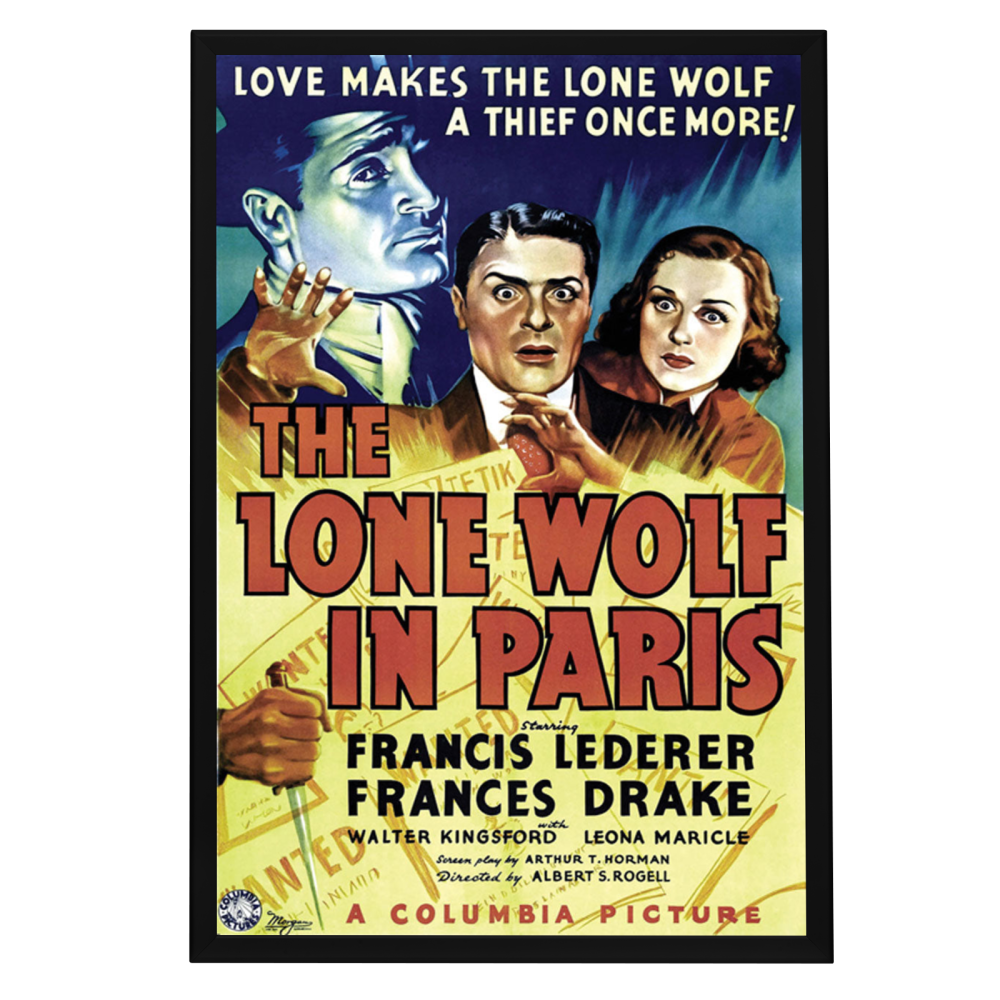 "Lone Wolf In Paris" (1938) Framed Movie Poster