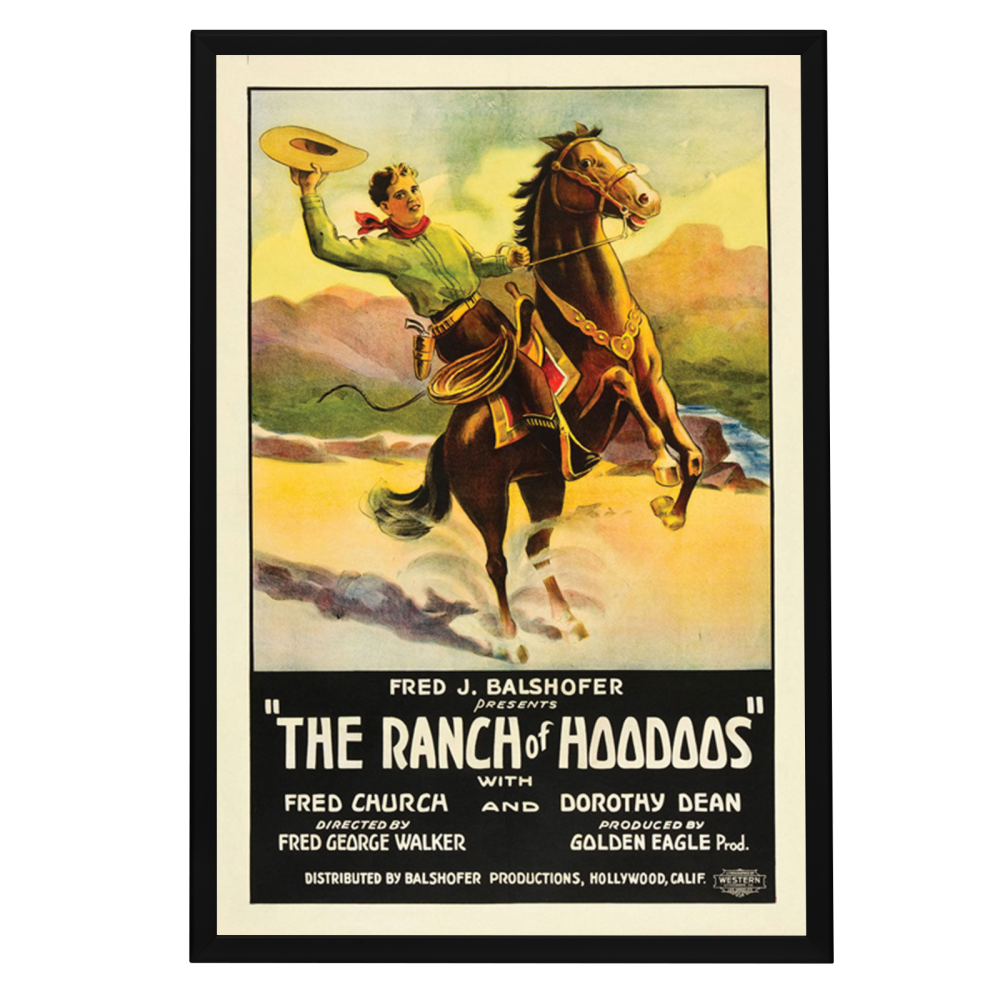 "Ranch Of Hoodoos" (1926) Framed Movie Poster