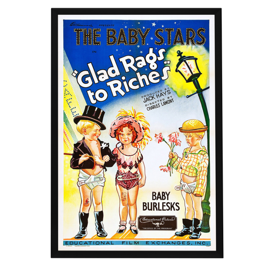 "Glad Rags To Riches" (1932) Framed Movie Poster