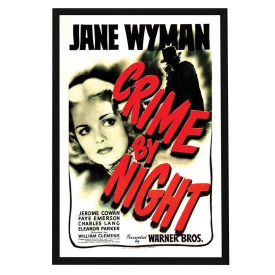 "Crime By Night" (1944) Framed Movie Poster