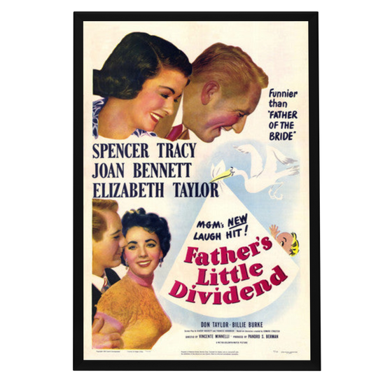 "Father's Little Dividend" (1951) Framed Movie Poster