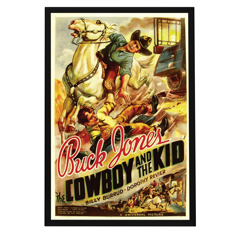 "Cowboy And The Kid" (1936) Framed Movie Poster