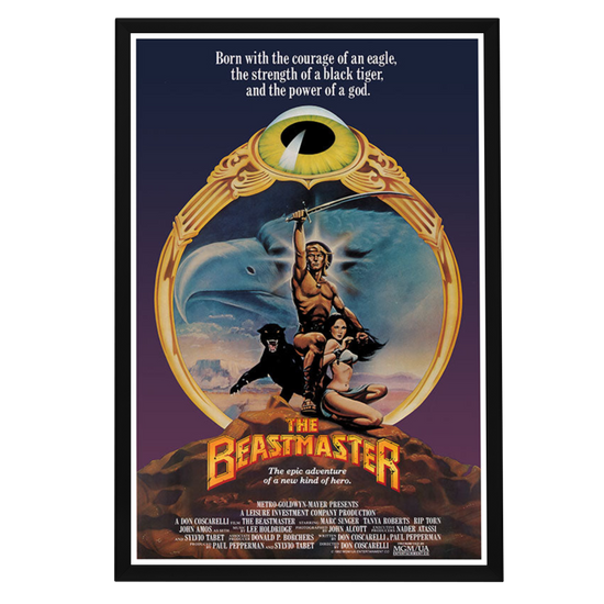 "Beastmaster" (1982) Framed Movie Poster