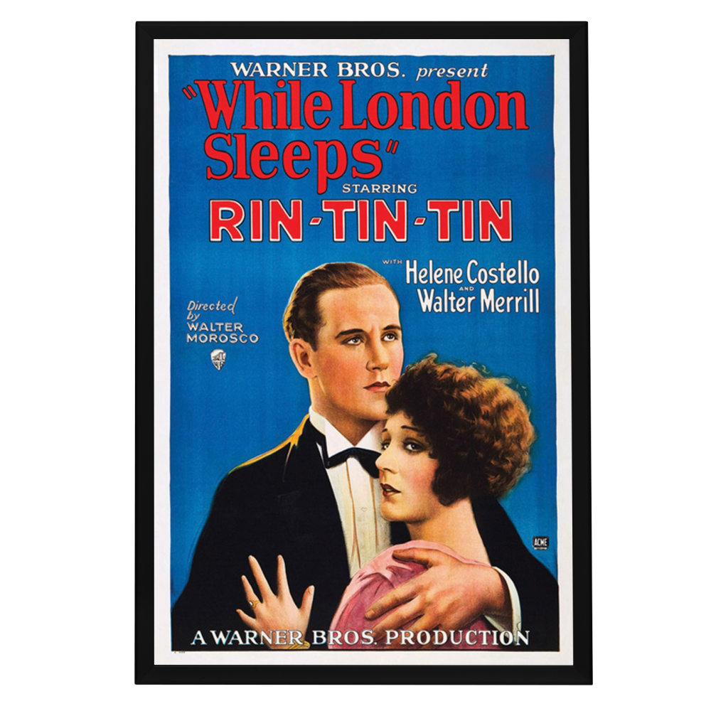 "While London Sleeps" (1926) Framed Movie Poster