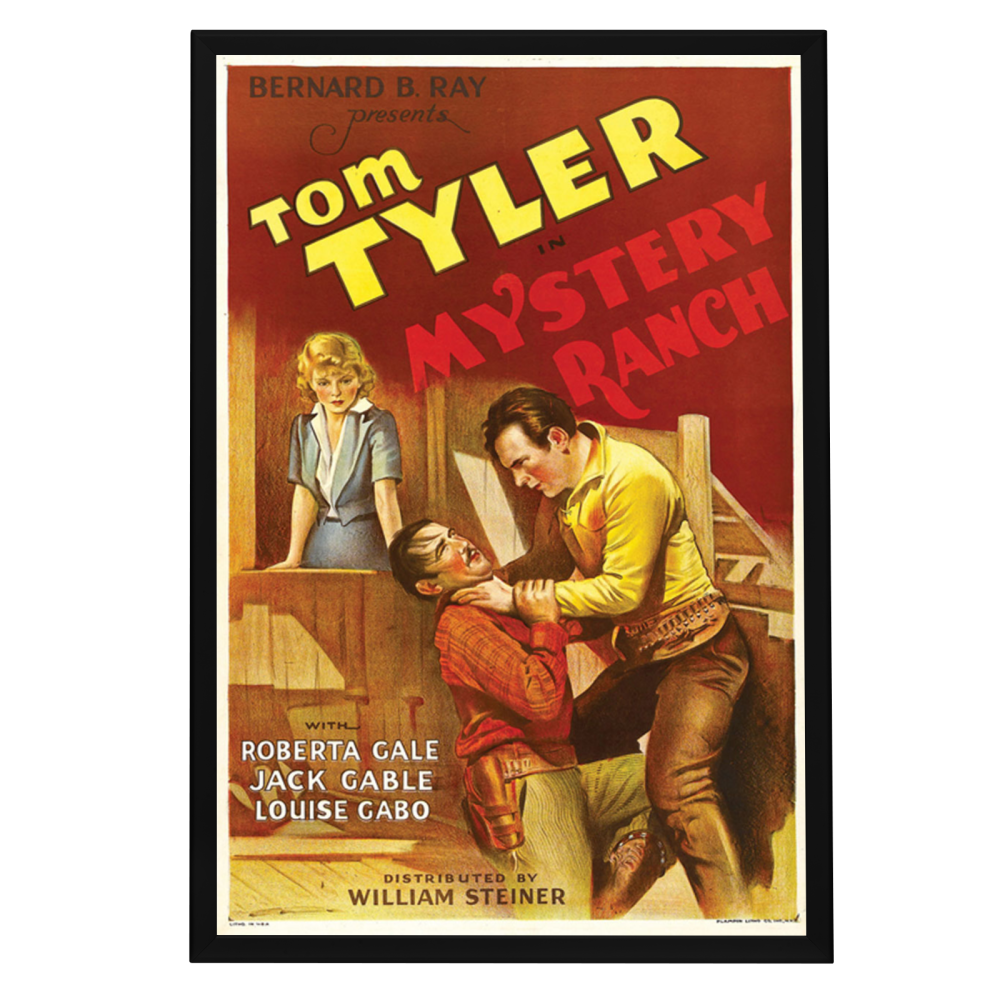 "Mystery Ranch" (1934) Framed Movie Poster