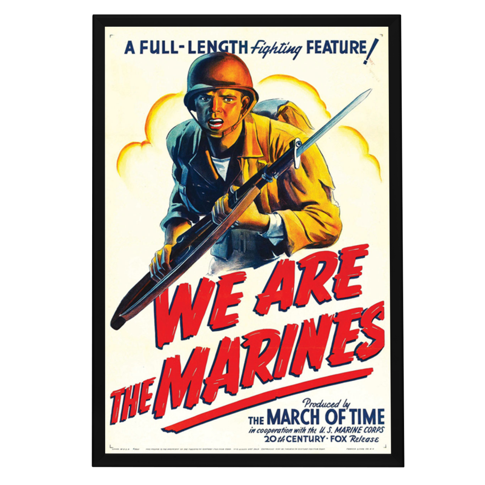 "We Are The Marines" (1942) Framed Movie Poster