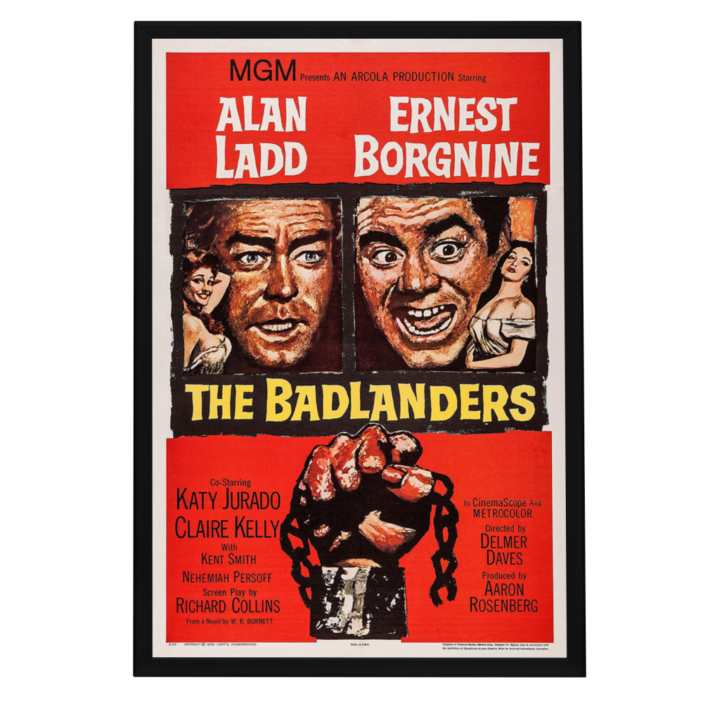 "Badlanders" (1958) Framed Movie Poster