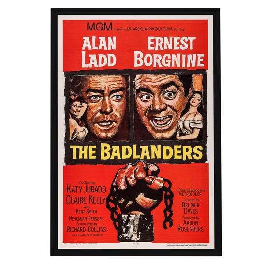 "Badlanders" (1958) Framed Movie Poster