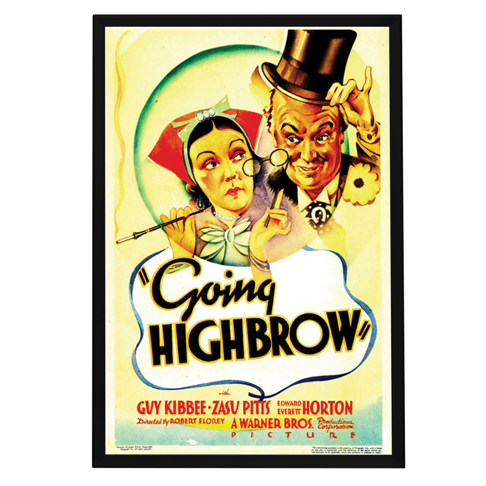 "Going Highbrow" (1935) Framed Movie Poster