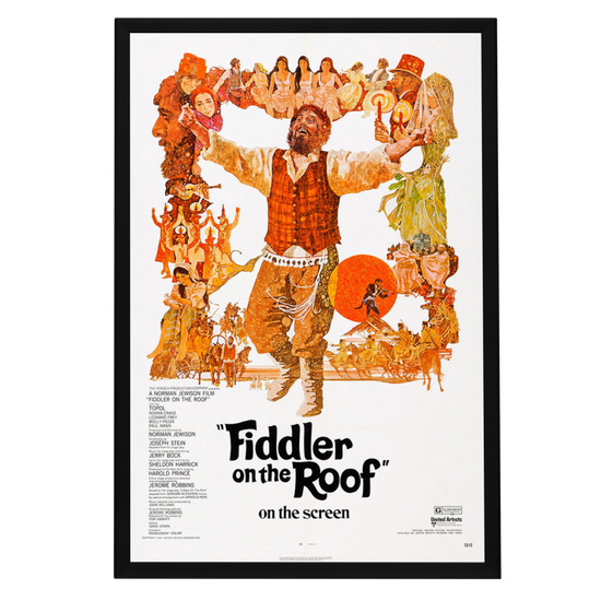 "Fiddler On The Roof" (1972) Framed Movie Poster