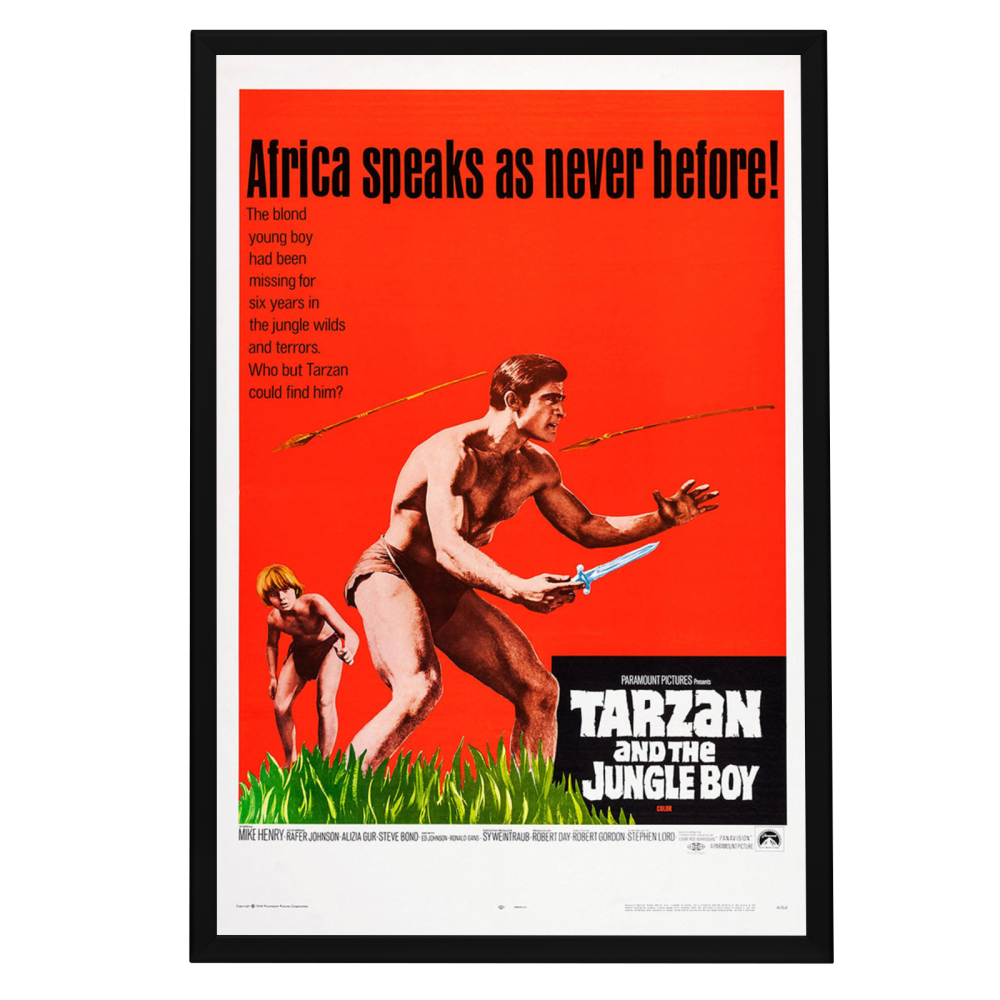 "Tarzan And The Jungle Boy" (1968) Framed Movie Poster