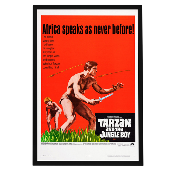 "Tarzan And The Jungle Boy" (1968) Framed Movie Poster