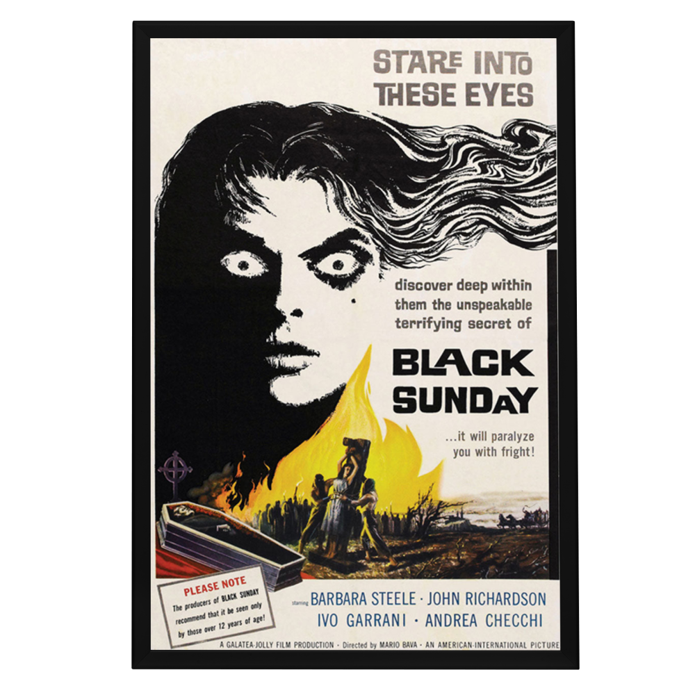 "Black Sunday" (1960) Framed Movie Poster