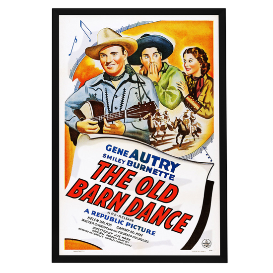 "Old Barn Dance" (1938) Framed Movie Poster